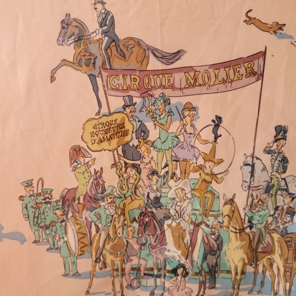 Vintage HERMÈS Cirque Molier silk scarf - Picture 2 of 11